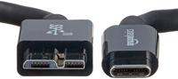 Amazon Basics USB-C to Micro USB 3.1 Gen 2 Fast Charging Cable, 10Gbps High-Speed, 3 Foot, Black - thumbnail
