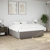 Bedframe zonder matras stof taupe 180x200 cm - thumbnail