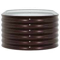 Verhoogde plantenbak Bruin 160 x 80 x 44 cm Staal - thumbnail