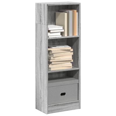 Boekenkast 40x24x109 cm bewerkt hout grijs sonoma eikenkleurig