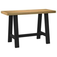 Bureau NOAIN A-vormige poten 120x50x75 cm massief hout - thumbnail