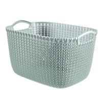 Curver opbergmand knit-look 19l lichtblauw - thumbnail