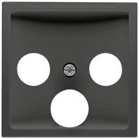 PEHA Badora MAT ZWART afdekplaat voor coax - 4603560 - thumbnail