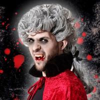 Halloween pruik Grijs - thumbnail