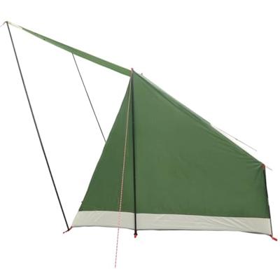 VidaXL Camping tent met dak met opslag groen 223 x 163 x 130 cm taft