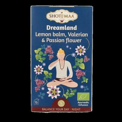 Shoti Maa Dreamland lemon balm, valerian & pass flower bio 16 Zakjes
