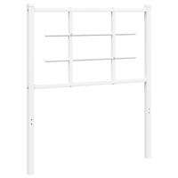 Hoofdbord 75 cm metaal wit - thumbnail
