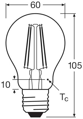 OSRAM HOMELIGHTING 4058075466517 LED Energielabel E (A - G) E27 Peer 7 W = 60 W Neutraalwit (Ø x l) 60 mm x 105 mm 5 stuk(s)