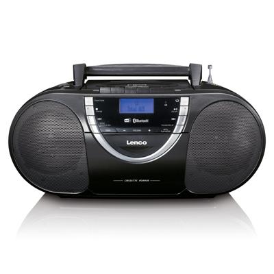 Lenco Draagbare DAB+ en FM-radio met CD-cassette en Bluetooth Zwart - SCD-6900BK