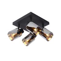 Lucide ALION - Plafondspot - 4xE14 - Zwart - thumbnail