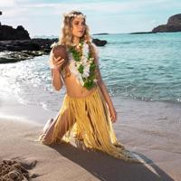 Kokosnoot drinkbeker met rietje - thumbnail