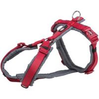 Trixie hondentuig premium trekking rood / grijs - thumbnail