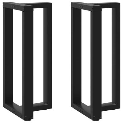 Bartafelpoten 2 st T-vormig 50x35x(90-91) cm staal zwart