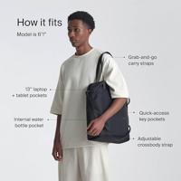 Urth Arkose Tote Bag, black - thumbnail
