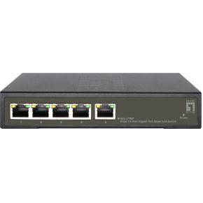 Hilbert 5-Port Gigabit PoE Smart Lite Switch - 802.3at/af PoE - 4 PoE Outputs - 60W PoE Power Budget