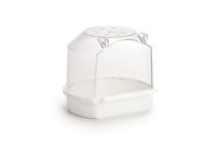 Rond badhuisje voor vogels klein wit - thumbnail