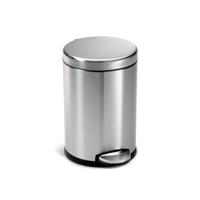 Simplehuman Afvalemmer Rond 4,5 liter (Zilver) - thumbnail