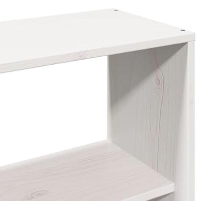 Hoofdbord met opbergruimte 160 cm massief grenenhout wit