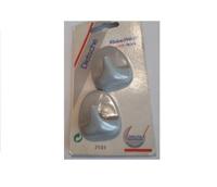 Universele handdoekhaken zelfklevend (setje van 2) grijs - thumbnail