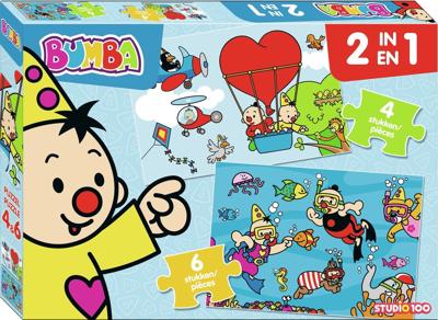 Studio 100 legpuzzels 2-in-1 10 stukjes