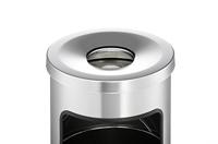 Durable SAFE rund 333223 Papierbak 17 l Metaal (Ø x h) 250 mm x 630 mm Zilver Met asbak 1 stuk(s) - thumbnail