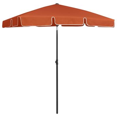 Strandparasol 180x120 cm terracottakleurig