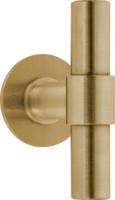 Formani | Voordeurknop PBT100V Vast op Rozet | PVD mat goud - thumbnail