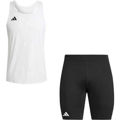 adidas Adizero Singlet Short Set Heren