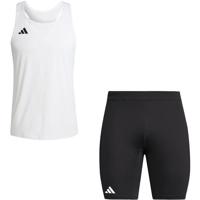 adidas Adizero Singlet Short Set Heren - thumbnail
