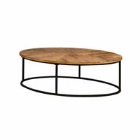 Tower Living Ovale Salontafel 'Viola' Mangohout, 135 x 75cm, kleur Naturel - thumbnail