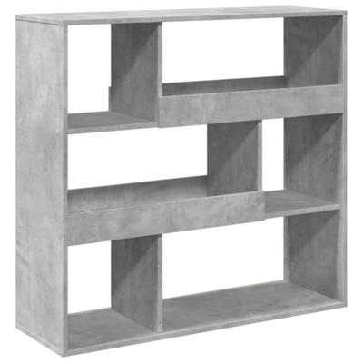 Kamerscherm 100x33x94,5 cm bewerkt hout betongrijs