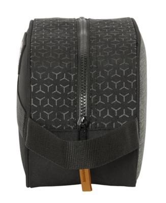 Reistasje BlackFit8 Old school Zwart Grijs Recyclebaar 26 x 15 x 12 cm