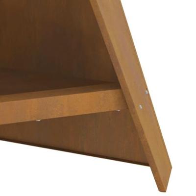 Vuurkorf Bruin 58 x 40 x 100 cm Cortenstaal