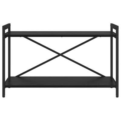 Boekenkast Zwart eiken 80 x 30 x 48.5 cm Bewerkt hout