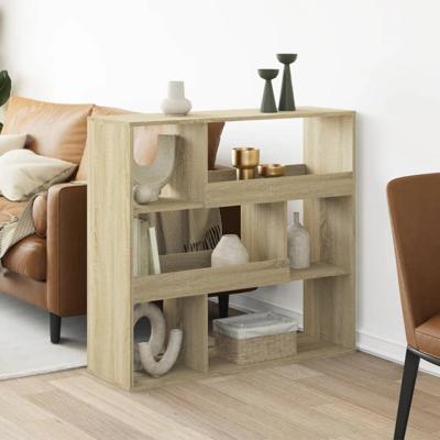 kamerscherm 100x33x156,5 cm bewerkt hout sonoma eikenkleurig - thumbnail