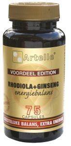 Artelle Rhodiola + Ginseng 75Capsules