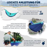 Ticket To The Moon King Size Hangmat 1 persoon/personen Blauw, Turkoois - thumbnail