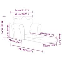 Kinderslaapbank met sterren zacht pluche lichtgrijs - thumbnail