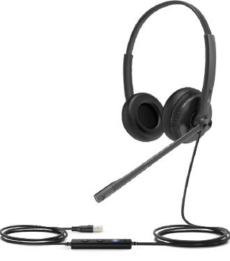 Yealink Yealink USB Headset UH34 Dual UC On Ear headset Zwart