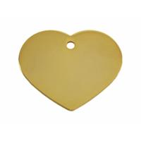 Naamplaatje Imarc Heart Geel Gouden - thumbnail