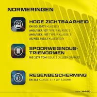 Reflecterende regenjas - Veiligheidsregenjas - XL - thumbnail