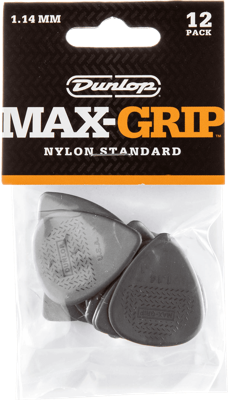 Dunlop 449P114 Max-Grip Nylon Standard Pick 1.14 mm plectrum set 12 stuks Dunlop 449P114 Max-Grip Nylon Standard Pick 1.14 mm plectrum set 12 stuks