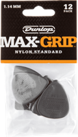 Dunlop 449P114 Max-Grip Nylon Standard Pick 1.14 mm plectrum set 12 stuks - thumbnail