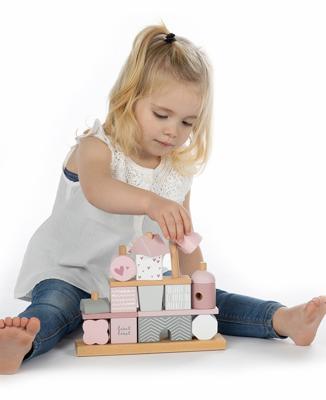 Label Label Stapelhuis roze