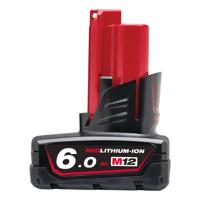Milwaukee M12 B6 Li-Ion Accu V12 6.0Ah M12™ - 4932451395 - thumbnail