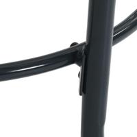 Terrastafel rond 80x72,5 cm gepoedercoat staal antracietkleur - thumbnail