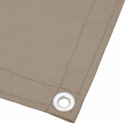 Balkonscherm 120x1000 cm 100% oxford polyester taupe - thumbnail