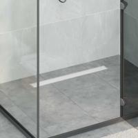 VidaXL Doucheafvoer 2-in-1 met 360° sifon zilver 70 cm - thumbnail