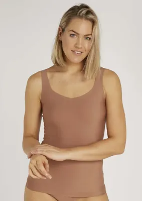 31614 Secrets dames hemd V-hals - 2-way - Naadloos dames onderhemd - Invisibile