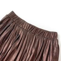 Kinderrokje met glitters 128 cognackleurig - thumbnail